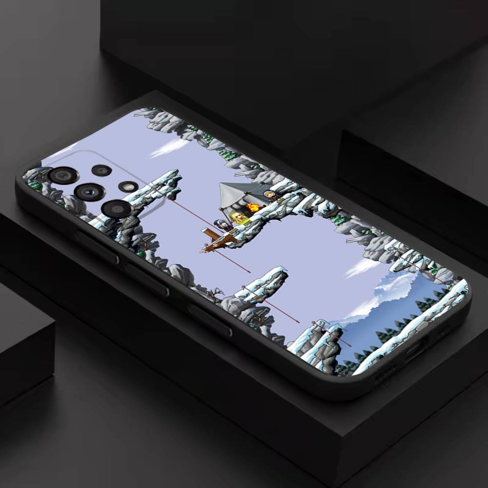 Cute M-Maplestory Game Phone Case For Samsung S 9,10,21,30,22,23,24,25,26,Ultra,Plus,Lite,FE,4,5G Black Soft Precise