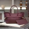 Premium Retro Tote Bag Large Capacity Splicing Leather Women's Bag Tote Bag Commuter Fashion Versatile Handbag