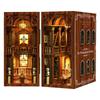 Miniature House Book Nook Series Dollhouse Kit Book Nook Kit Miniature Furniture Set Book Nook Series Handmade Miniature Wooden 3D DIY (Philosophy
