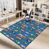 1PC Ambulance Firetruck Extra Large Non-Slip Floor Carpet, Office, Family, Bedroom, Studio - Large Area Rug Indoor Rugs, Vibrant Colors-W253