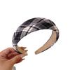 JK Fresh Plaid Headband: College Style, Korean Influencer Favorite, Versatile Non-Slip Women’s Headwear