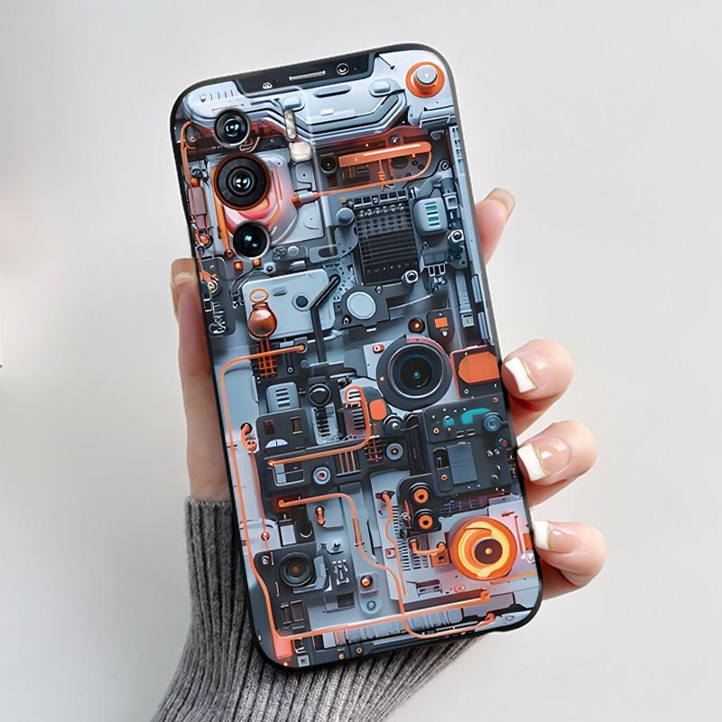 Casing For ZTE Nubia Z40 Pro Case Aesthetic Luxury Cute Cool Boys Girls Cover Black Matte Soft TPU Silicon Shockproof Phone Case