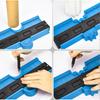 5/10 Inch Contour Profile Gauge Tiling Laminate Tiles Edge Shaping Wood Measure Ruler ABS
