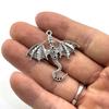 Retro Drip Oil Flying Dragon Pendant - Exaggerated Dark Alloy Ornament in Hip Hop Punk Style