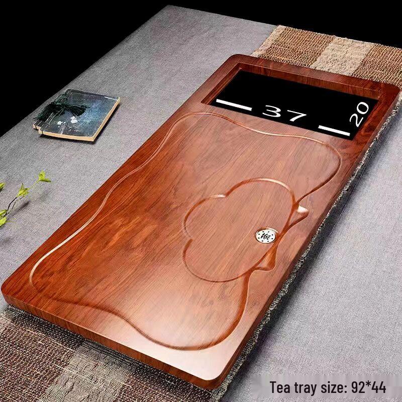 Song Yun Qing Rectangular Wooden Tea Tray with Water Feature