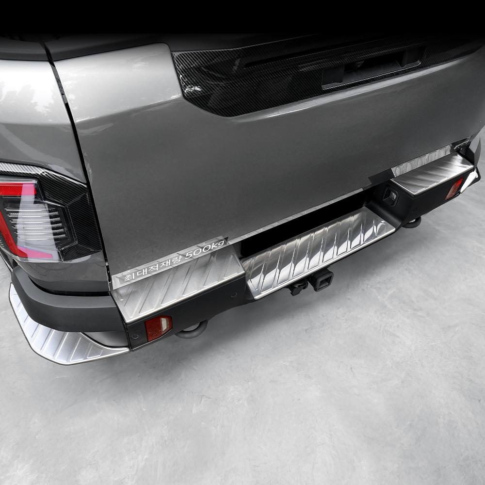 For Kia TASMAN 2026 2026 Silver Stainless Steel Car External Door Sill Protector Cover Welcome Door Threshold Trim Accessories