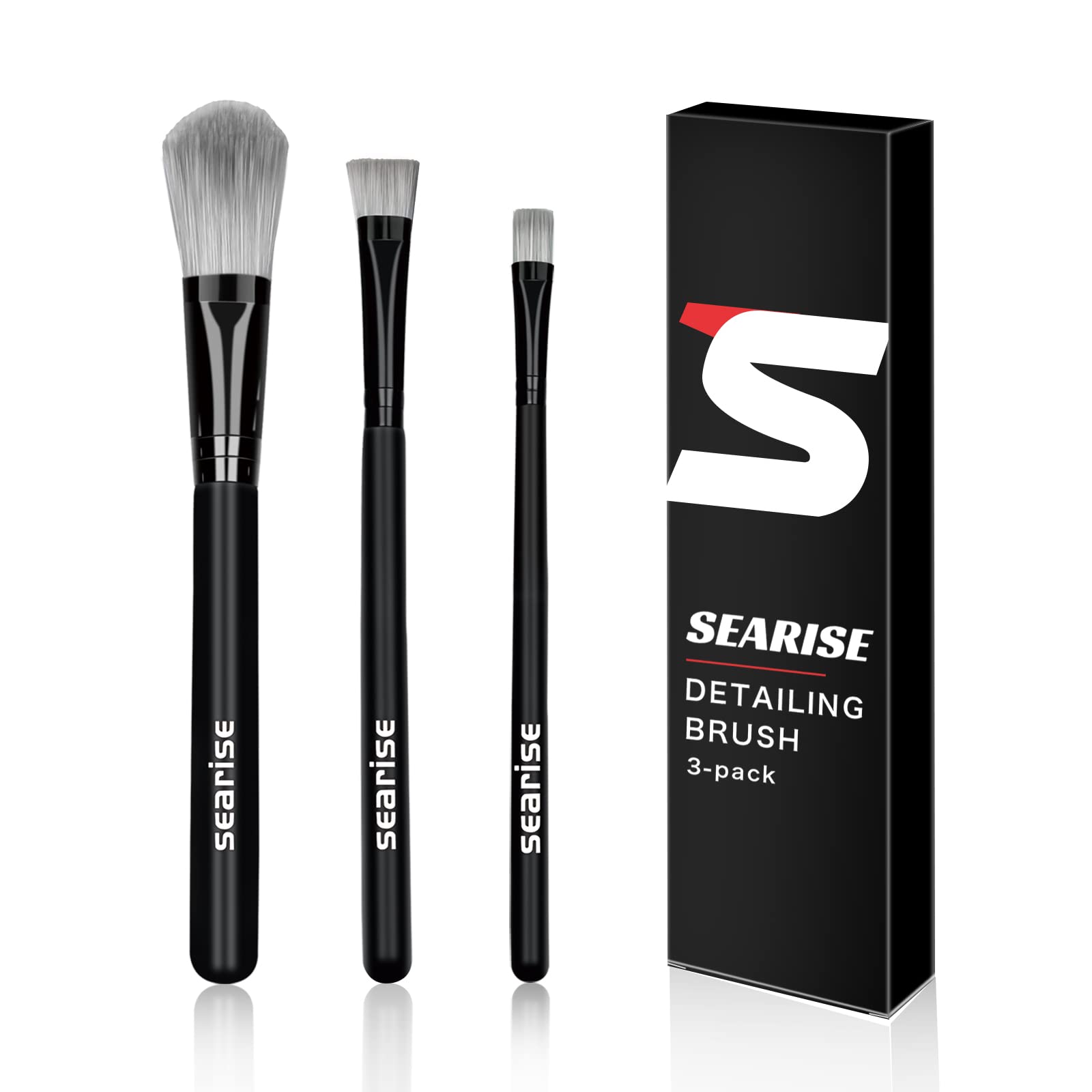 

SEARISE Detailing Brush, Car Wash Brush, Detailing Brush, Ultra Fine Type, Emblem for Cleaning чёрный