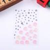 Colorful 3D Face Jewelry Stickers Mixed Disposable Tattoo Stickers Eyeliner  Decals  Women