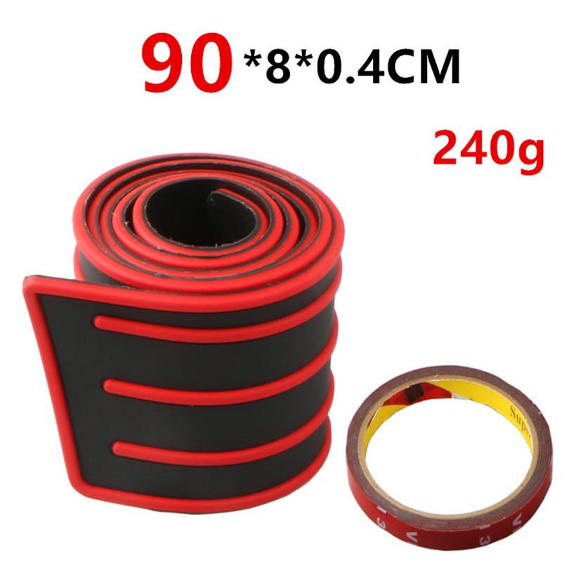 Universal 104*9cm Car Trunk Door Sill Plate Protector Rear Bumper Guard Rubber Mouldings Anti-collision Scratch Rubber Strip