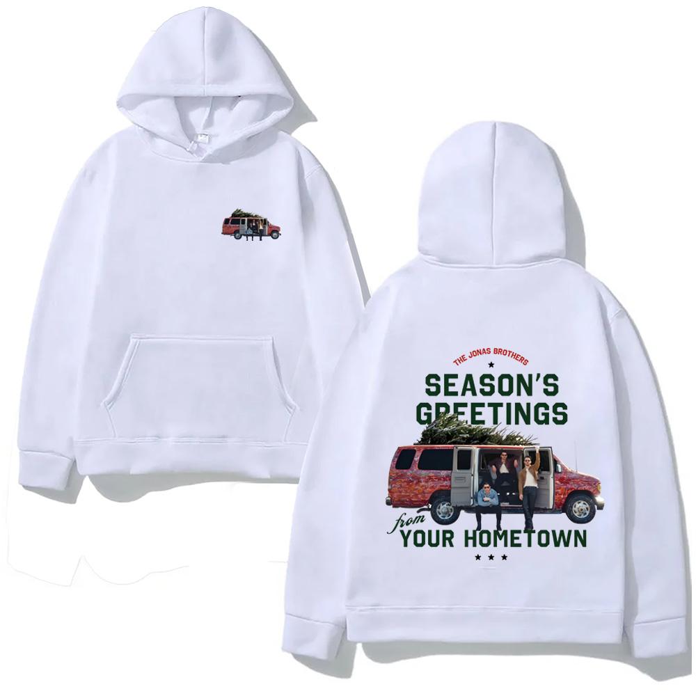 Season's Greetings Jonas Hoodie Jonas Band Same As Official Website Hoodie 2025 Comfortable Gothic Clothes Long Sleeve Tops