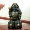 Black Gilded Daikokuten Statue Figurine Japanese Seven Lucky Gods Wealth God Ornament Home Office Desk Decor Gift