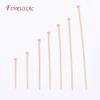 18K Gold Plated Head Pins DIY Earrings Findings,Brass Flower Head Pins For Jewelry Making Supplies Accessories