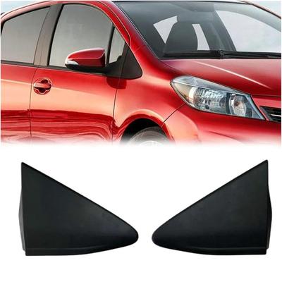Left & Right Fender Mirror Molding Triangle Trim Corner Cover For Toyota Yaris 2012-2014