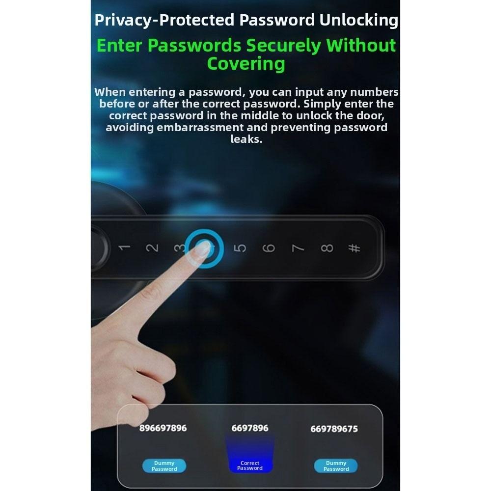 Fernverriegelung Intelligentes Fingerabdruck-Türschloss Bluetooth Biometrisches Türschloss Wohnungsgrundriss