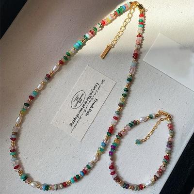 2025 Freshwater Pearl & Natural Stone Bracelet for Women - Dopamine Beaded, Light Luxury Jewelry