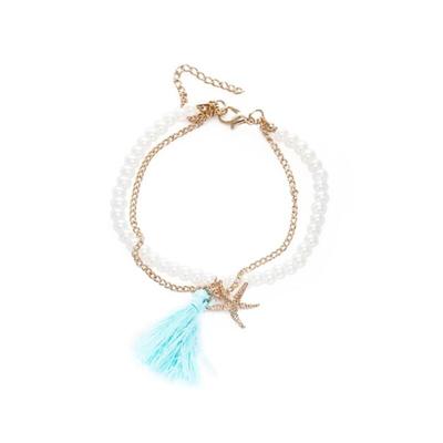 Women's Summer Vacation Chain Mix Tassel Bracelet