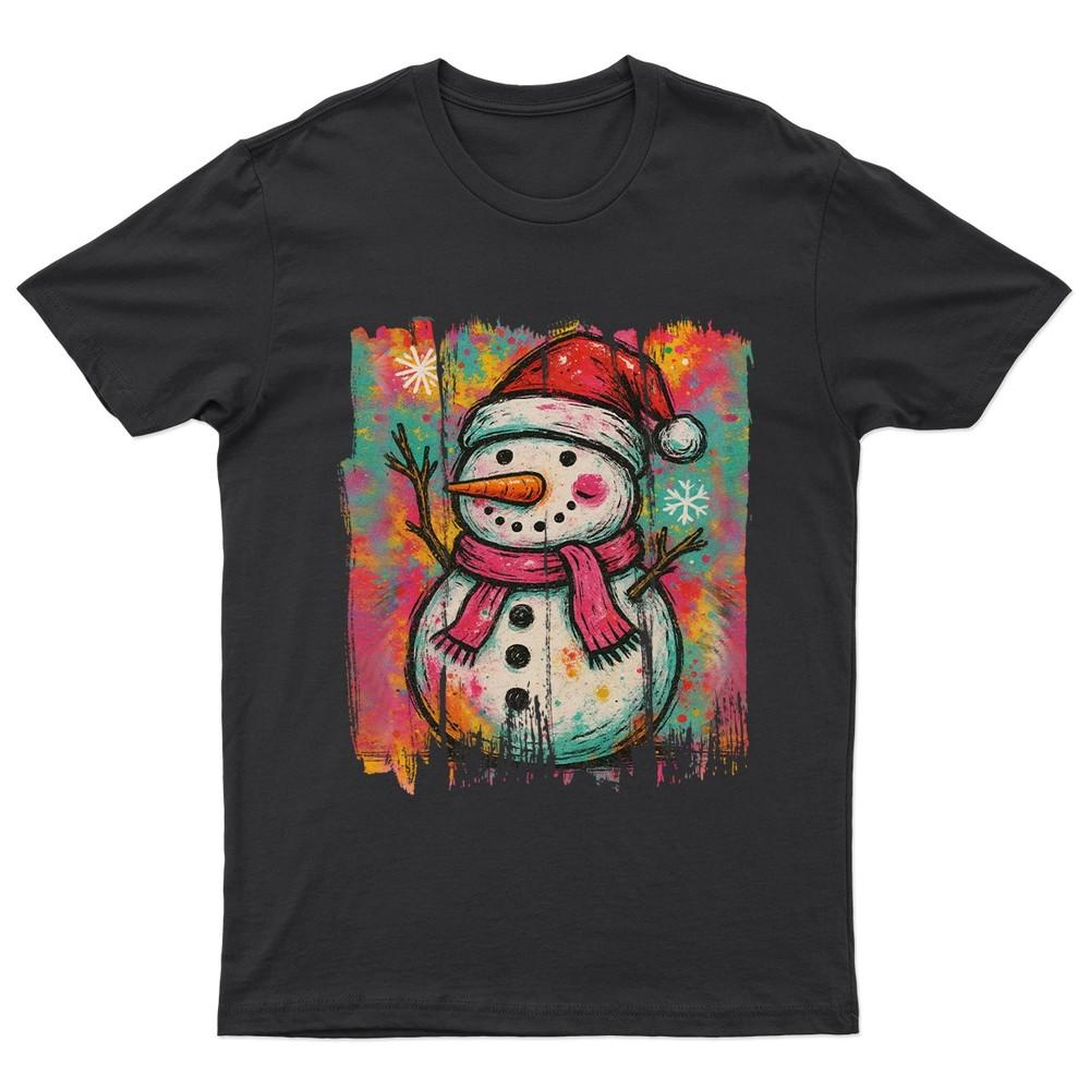 Festive SnowUnisex Christmas Holiday TShirt Unisex Gift Retro Seasonal Funny