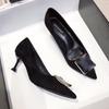 Single shoes women's new summer and autumn pointed head thin heel versatile fashion cm