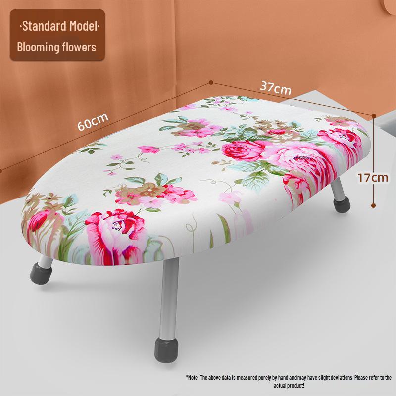 Compact Folding Ironing Board with Hanger and Ironing Pad