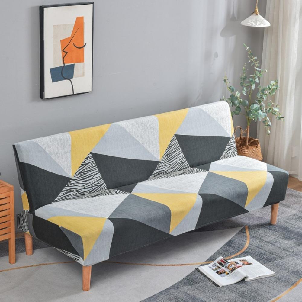 Milk Silk Elastic Sofa Cover Slipcover Furniture Protector Dustproof Stretchable No Armrest Full Coverage