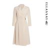 ELLASSAY Women's 100% Mulberry Silk Pleated Blazer Dress