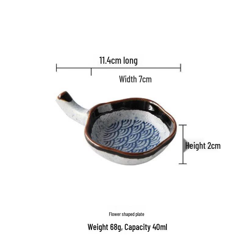 Ruhan Japanese Style Ceramic Dipping Dishes