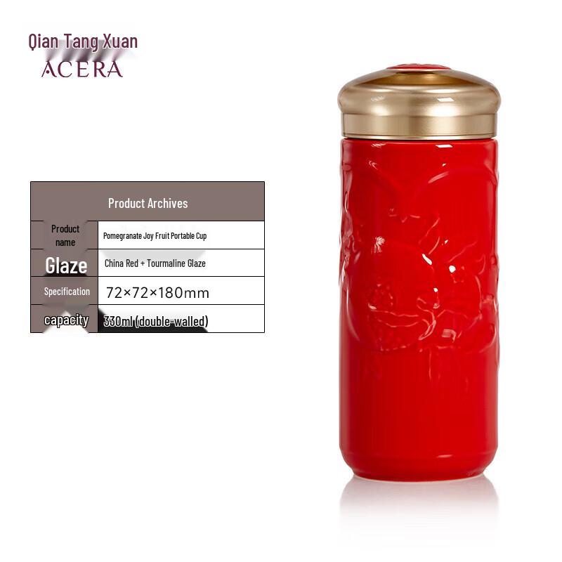 Dragonart Pomegranate Living Ceramic Health Cup