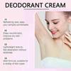 Invisible Peach-Scented Deodorant Cream for Underarms & Sensitive Areas - 50G/1.76OZ, Moisturizing & pH Balanced Formula with Glycerin