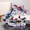 Klassenkameraden Jungen Mesh-Sneaker Frühling und Herbst neue doppellagige atmungsaktive Sneaker Mittelgroße und ältere Kinder verschleißfeste Laufschuhe