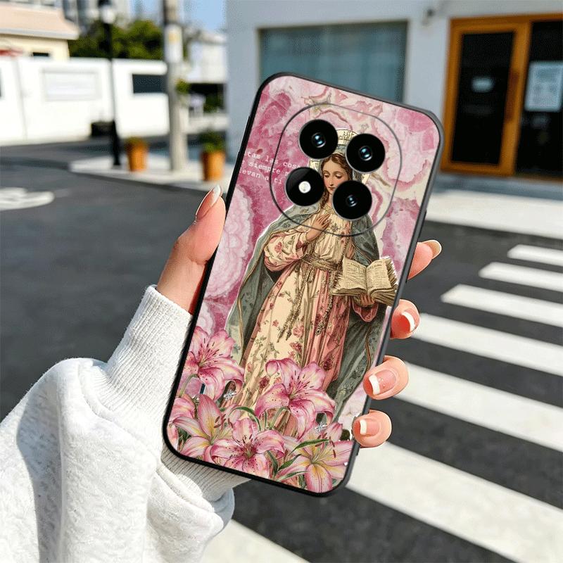 Virgen Mary Virgin De Guadalupe Soft Phone Case for Xiaomi Redmi Note 12 13 14 15 Pro Plus 11 12S 11S 11T 10 4G Black Cover Back