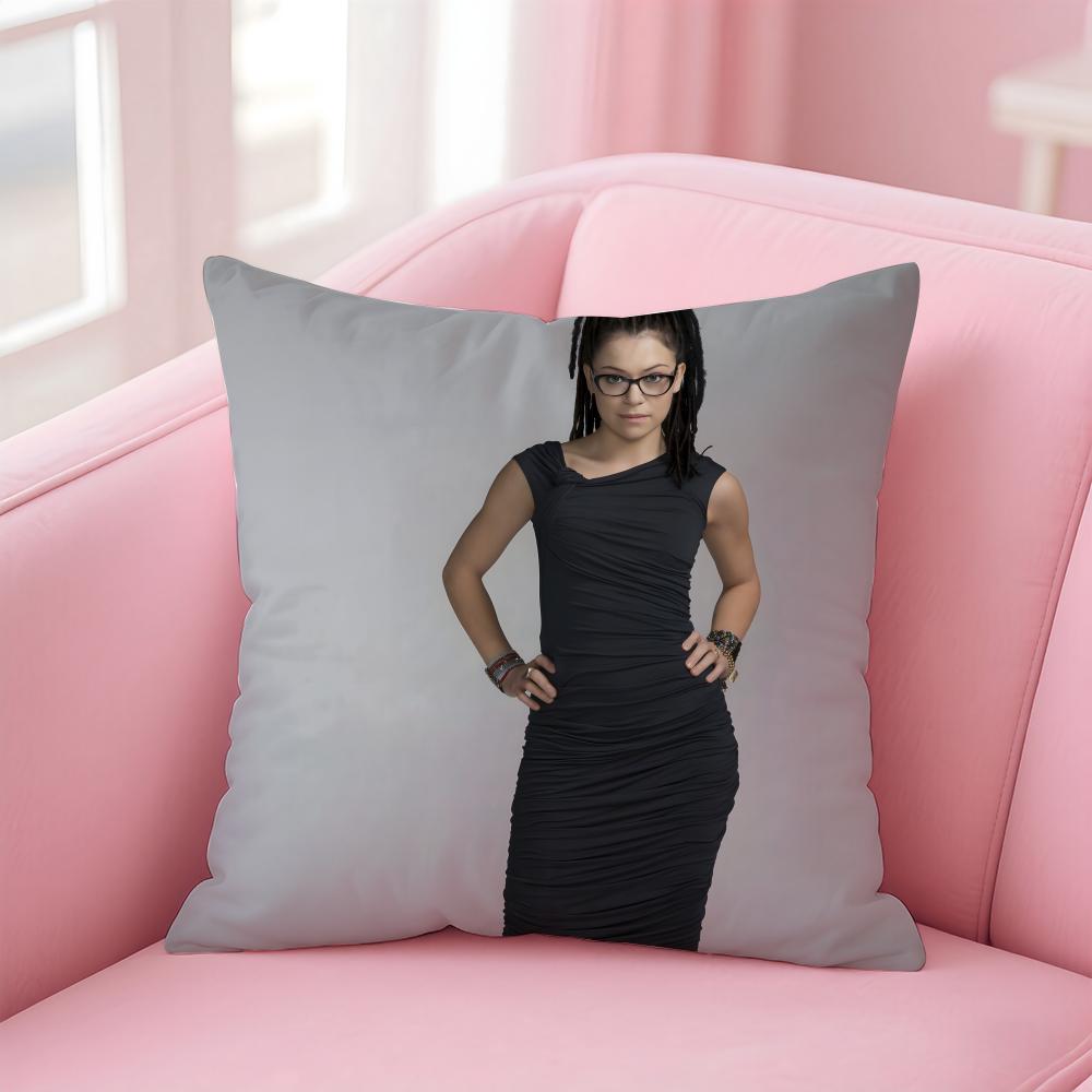 German Crime Drama Star Cosima Niehaus Cushion Cover Pillowcase Short Plush Invisible zipper Room Sofa Cushion Cover