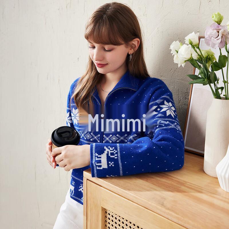 Women's High-End Wool Knit Cardigan Sweater