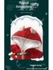 Fleece-Lined Quilted Red Baby Romper - Winter Outerwear for New Year Greetings