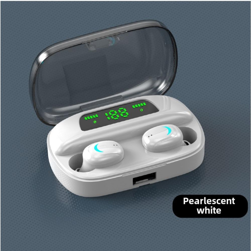 

Спортивная бизнес-гарнитура Bluetooth S-вкладыши TWS с цифровым дисплеем белый