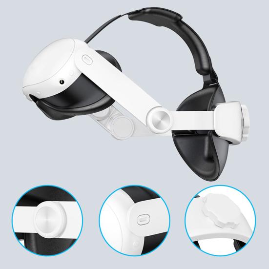 VR Headset Head Strap Replacement Adjustable Design Enhanced Comfort Support Head Strap for