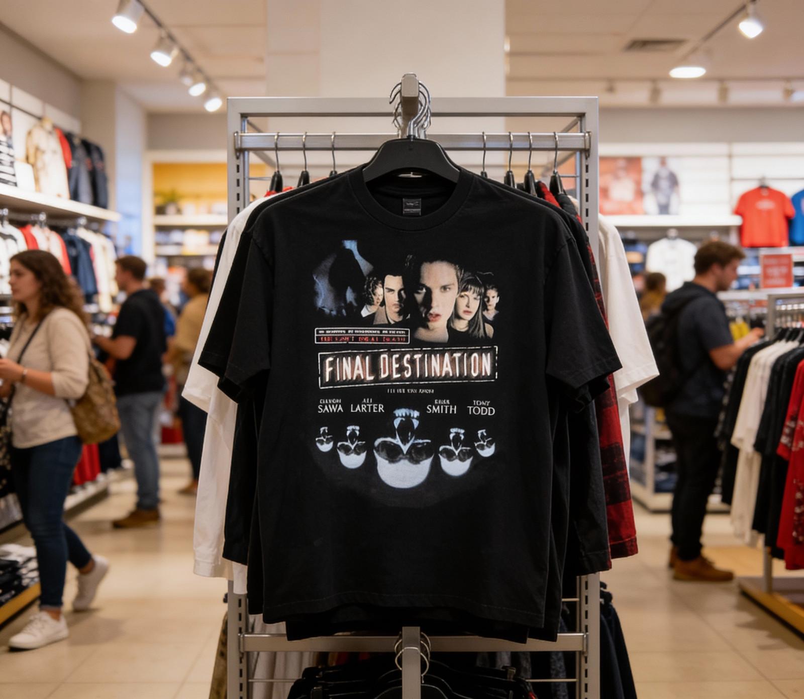 Final Destination 2000 T-Shirt Horror Movie Skulls Graphic Tee Unisex NWT XXXL