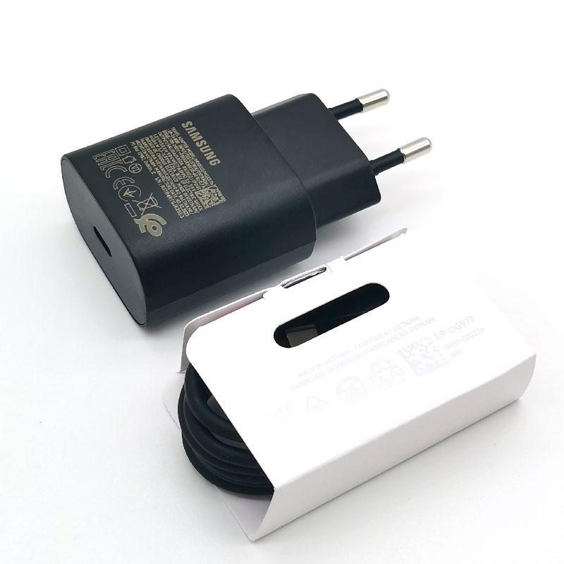 25W Super Fast Charger Type C Cable for Galaxy S24 S23 S22 S21 S20 Note 20 Ultra 10 A55 A35 Z Flip Fold 6 5 4 3 Adapter