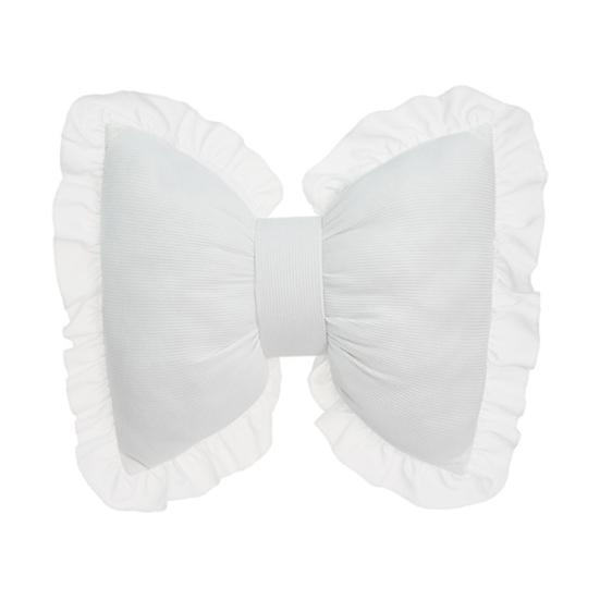 Bow-shaped Pillow Ruffle Lace Decor Fluffy PP Cotton Filling Holiday Adds Elegance And