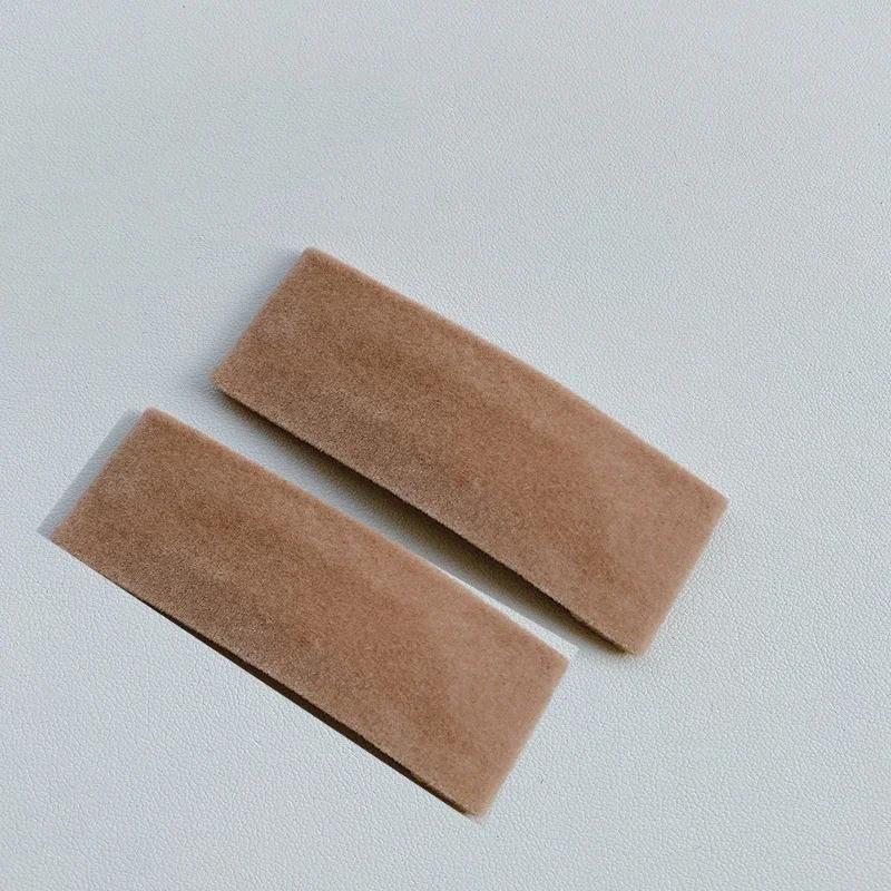 

2 шт. Ретро Однотонные Бархатные Заколки для Волос, Боковые Зажимы для Волос, Заколка-невидимка для Женщин, Девочек, Ребенка, Повязка на Голову, Аксессуары для Волос, Головной Убор, Украшение