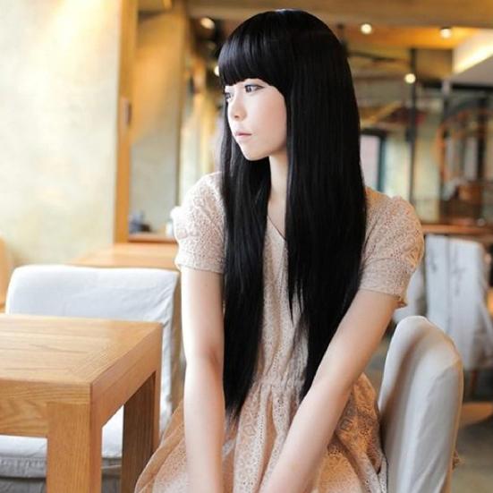 Wig Natural Soft Long Hair Extension Wear Cosplay Wig Various Colors for Daily