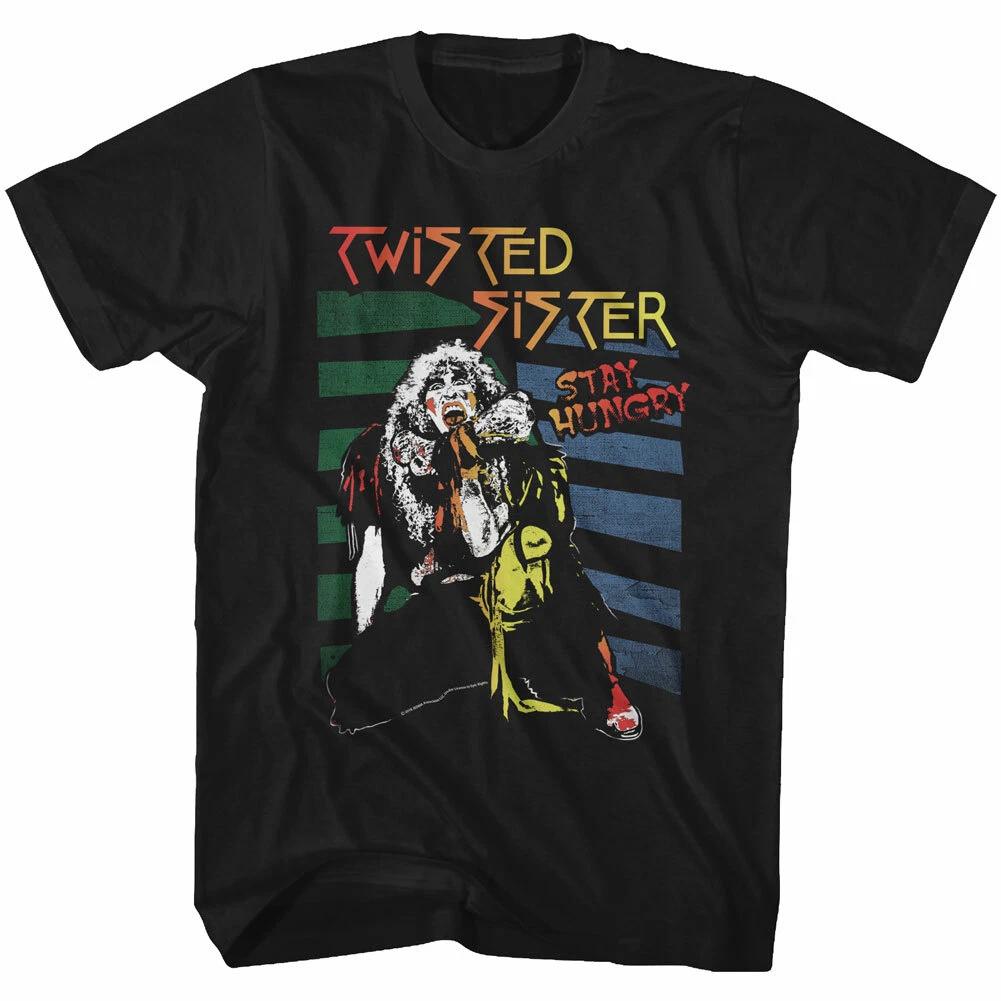 Twisted Sister Stay Hungry Dee Snider Men s T Shirt 70 s Metal Band Music Merch 3XL