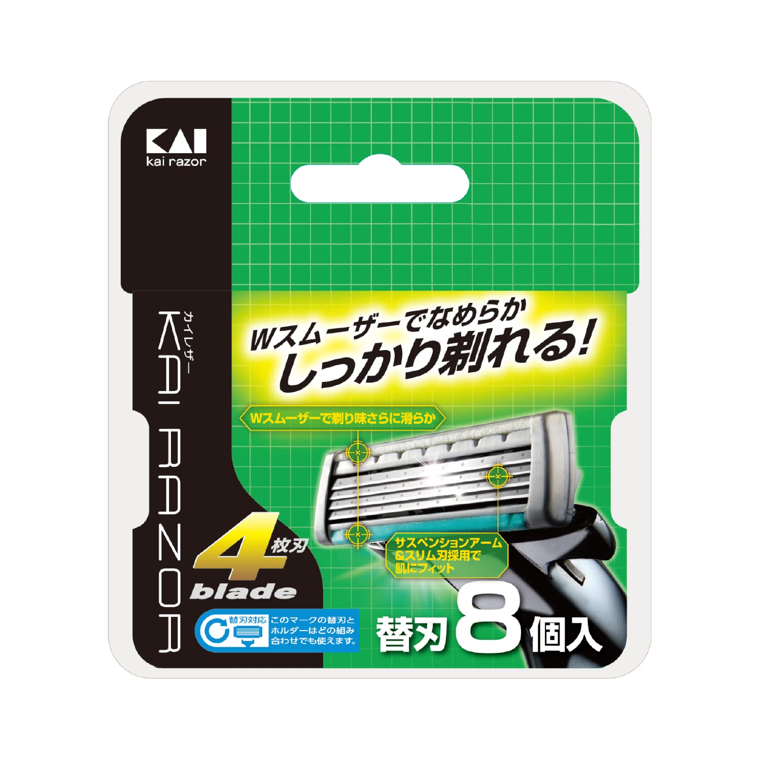 

KAI CORPORATION Сменные лезвия Kai Razor 4-лезвия (8 шт.)