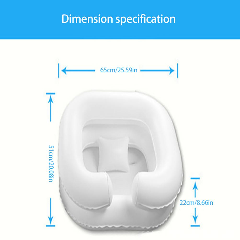 Inflatable Hairwash Basin Shampoo Basin Bathing Aid Wash Hair PVC Foldable Shampoo Basin Wash Basin