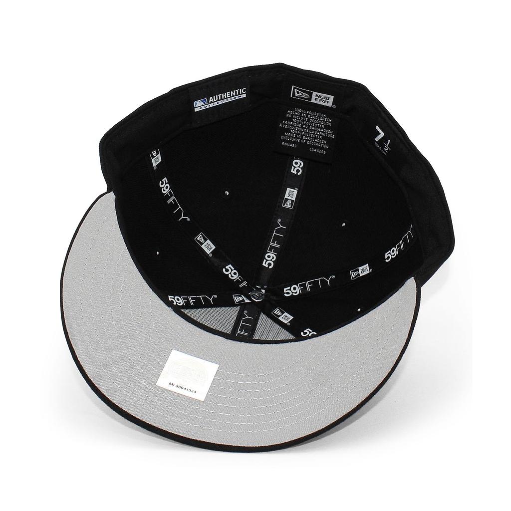 Minor League New Era Cap 59FIFTY Birmingham Barons MiLB ON-FIELD HOME LC LOW CROWN FITTED CAP LP BIRMINGHAM BARONS Hat 5950 MINOR LEAGUE Black WHITE