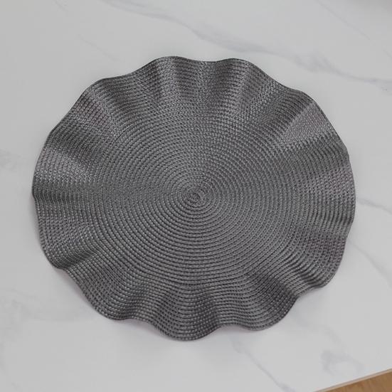 Handwoven Round Placemat Waterproof Heat-Resistant Table Mat for Dining Non-Slip Rustic Kitchen Decor for Home Restaurant