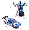 Multifunctional Robot Toy, RC Car, Transforms Into a Robot, High Stability, Shockproof, Kids Toy, Gift (Police Car)