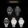 Megir Original Quarz Männer Uhr Edelstahl Business Handgelenk Uhren Uhr Männer Große Zifferblatt Wasserdicht Leucht Relogio Masculino