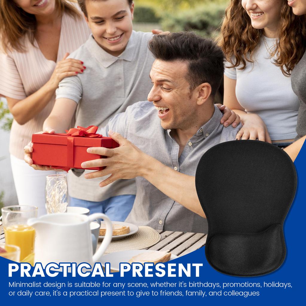 Ergonomisches Mauspad mit Handgelenkstütze Rutschfestes Mauspad mit Gel-Handgelenkauflage Halter Lindert Handgelenkschmerzen Karpaltunnel-Pad