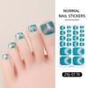 6Sheets Gradient Pattern Toenail Stickers Colorful Toe Nail Sticker Toenail Polish Strips  Parties
