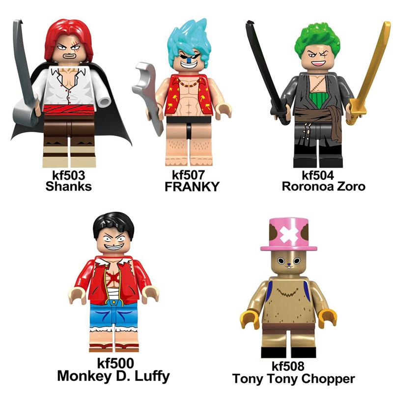 Minifigures Anime Film and Television Series One Piece King Luffy Solonna Beauty Robin Building Blocks Toys for Kids